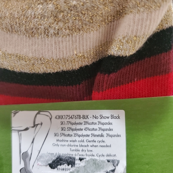 🦋5/$25 Kate Spade 3-pack foxy lady no-show socks - Picture 6 of 6